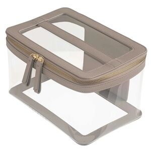 Truffle Clarity Jumbo Train Case - Toffee | NWT